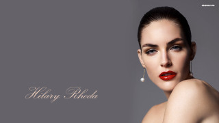 Woman red lipstick earrings gray - jewelry free wallpaper