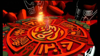 Candle lit circular design red - metaphysical painting free wallpaper