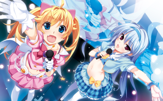 Anime characters dance routine cartoon - a cartoon style scene free wallpaper