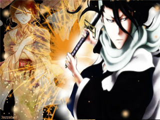 Anime character gun fire stars - a anime character holding free wallpaper