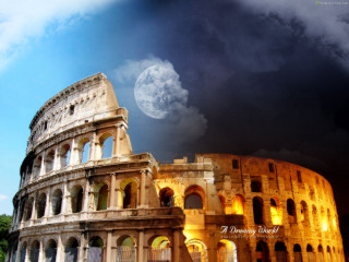 Collise collage cinematic architecture night - cinematic free wallpaper for desktop