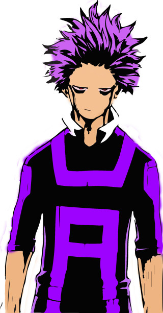 Purple haired man anime expressionism - a drawing of a man free wallpaper