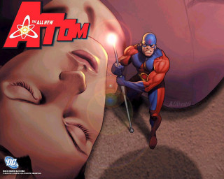 Cartoon man light woman sword - altermodern free wallpaper