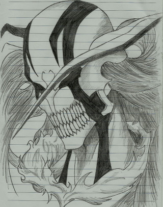 Skull hat feathered tail drawing - tail free wallpaper