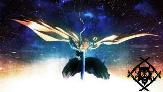 Person sword air stars demon - a sword in the air free wallpaper