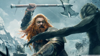 Man sword helmet holding sword - his hand and a helmet free wallpaper