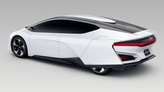 White car studio gray background 2 - concept design free wallpaper