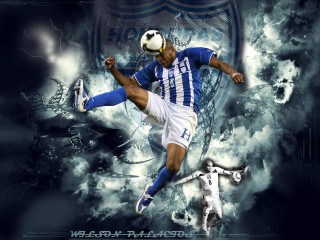 Soccer player kicking ball cloudy - farid mansour free wallpaper