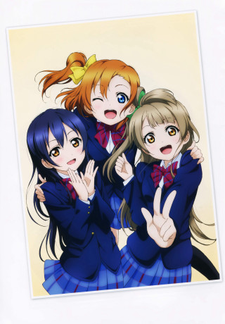 Schoolgirls kyoto animation polaroid group - their finger free wallpaper