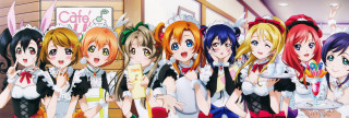 Anime girls cafe kitty room - a group of anime girls free wallpaper