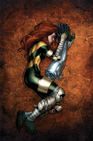 Woman green yellow costume gun - a rock wall free wallpaper