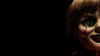Creepy doll red hair dark - the dark background free wallpaper