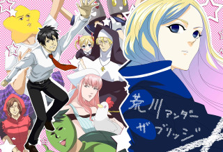 Anime group blonde stars pink - poster art free wallpaper