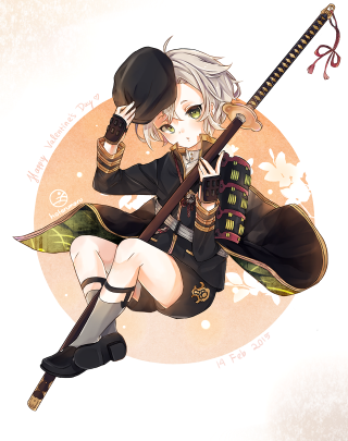 Woman uniform sword hat portrait - a sword and a hat free wallpaper
