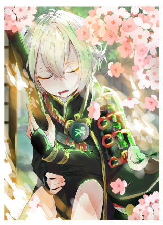 White hair green eyes window - green eye free wallpaper
