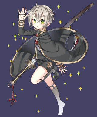Cartoon character sword shield stars - free light wallpaper