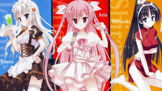 Anime girls long hair pink 12 - serial free wallpaper