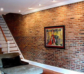 Living room couch painting staircase - free architecture wallpaper