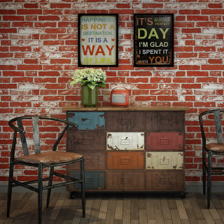 Brick wall chairs table vase - a vase of flowers free wallpaper