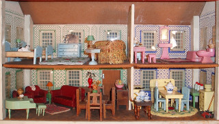 Doll house furniture accessories interior - table free wallpaper