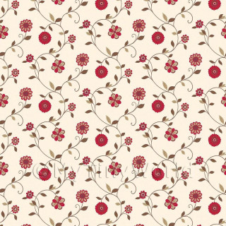 Flowery leaves red flower bird - a red flower free wallpaper