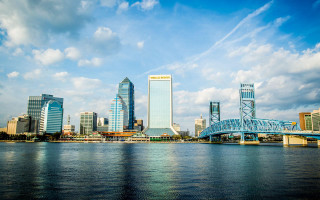 Bridge river city blue sky - ilm free wallpaper