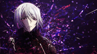 Man white hair black outfit - a black outfit holding free wallpaper