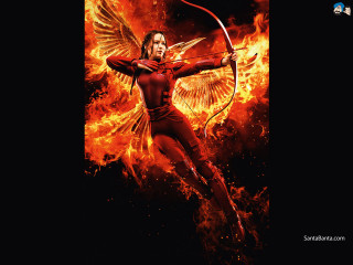 Woman red outfit bow arrow 2 - a bow and arrow in front free wallpaper