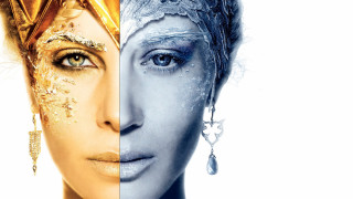 Woman gold headpiece white face - a white face free wallpaper
