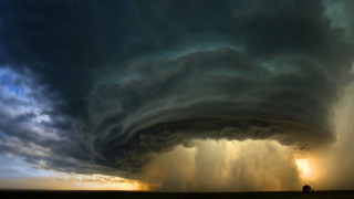 Storm cloud field sunset lone - dan frazier free wallpaper