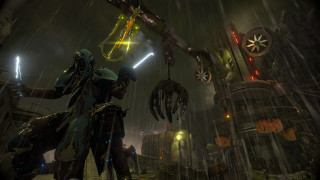 Man futuristic city giant robot - dramatic free wallpaper