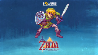 Link sword shield blonde night - a cartoon character holding free wallpaper