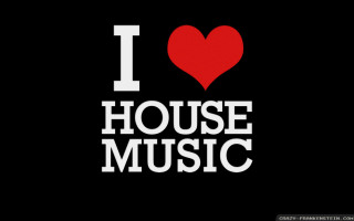 I love house music heart - a silk screen free wallpaper