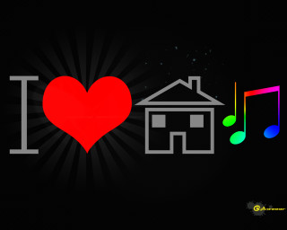 Heart music notes house i - allen tupper true free wallpaper