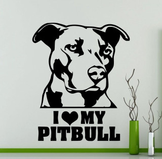 Dog wall sticker i love - free dogs wallpaper