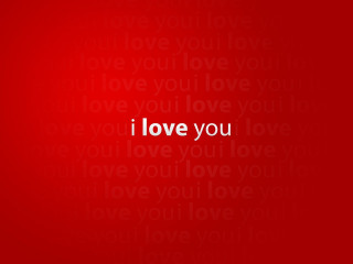 Red background i love you - a red background free wallpaper for desktop