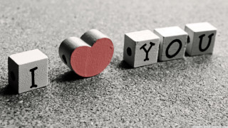 Heart i love you black - free love wallpaper