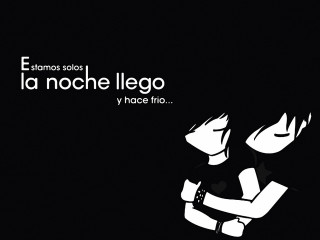 Man woman hugging spanish caption - a caption free wallpaper