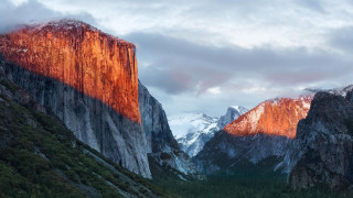 Mountain tall background clouds snow - cloud and snow free wallpaper