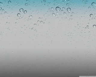 Window water drops blue sky 4 - a white border free wallpaper