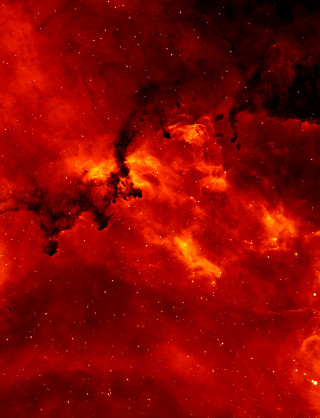 Red yellow star field black - benoit b. mandelbrot free wallpaper