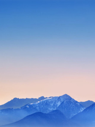 Mountain range snow capped pink 2 - a mountain range free wallpaper
