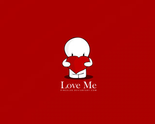 Red background person holding heart - a person holding free wallpaper