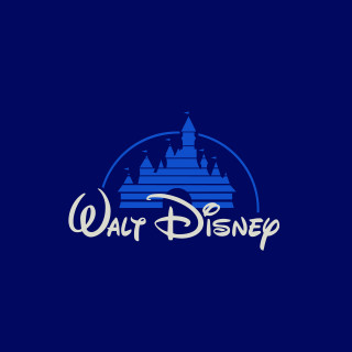 Blue background walt castle white - holography free wallpaper