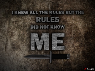 Knife message rules knew know - blender and photoshop free wallpaper