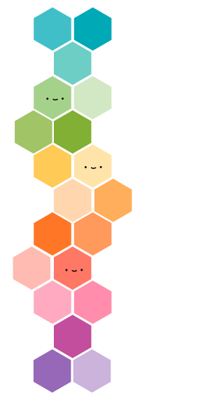 Colorful hexagonal pattern pastel dots - a minimalist painting free wallpaper