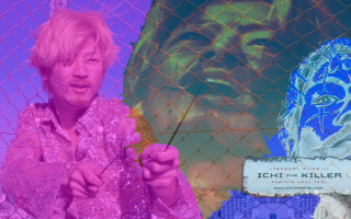 Woman holding scissors screen picture - vaporwave free wallpaper