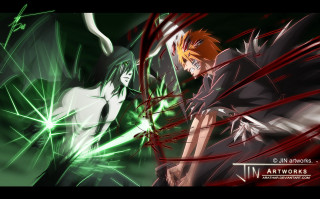 Anime couple dark room green - baiōken eishun free wallpaper for desktop