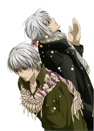 Anime characters snow standing together - the other free wallpaper