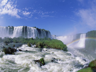 Rainbow waterfall sky nature beautiful - arthur quartley free wallpaper